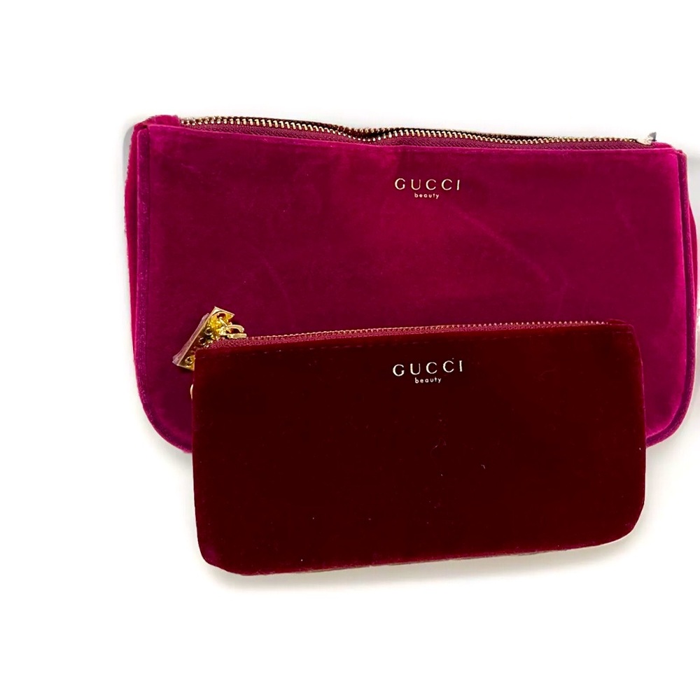 GUCCI Velvet makeup pouch bundle of 2